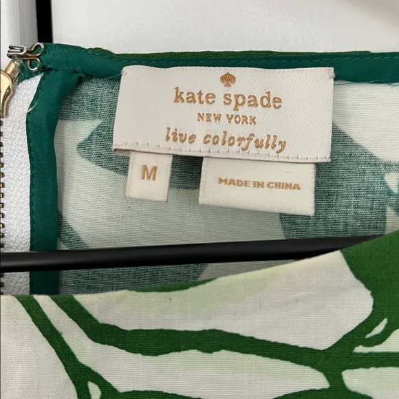 Kate Spade green leaf floral print crop top - Picture 4 of 5